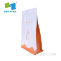 Bolsa de papel compostable biodegradable plana